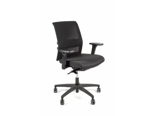 Bureaustoel EN1335 Linea Omnia 02 zwart/zwart met 3D armleuning