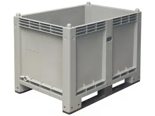 Stapelcontainer Pp Hxbxd 850x1200x800mm 550 Liter 2Sledepoten Grijs - 1
