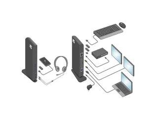 Dockingstation ACT USB-C Dual Monitor met laadpoort - 7
