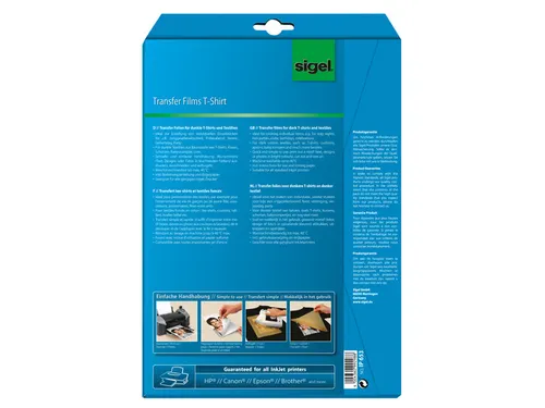 inkjetfolie A4 Transfer blanco 6 vel voor donkere kleding/textiel
