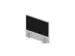 panneau de rehausse,p. table de bureau,MP-gris clair,BN8033-noir
