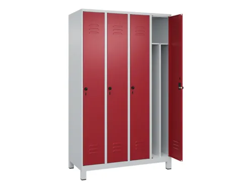 locker voor scheiding van kleding,HxBxD 1950x1200x500mm,4vak