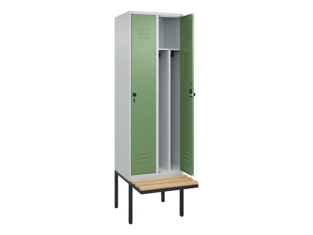 locker voor scheiding van kleding,HxBxD 2120x600x815mm,2vak
