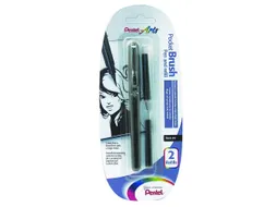 Pocketbrush Pentel XGFKP/FP10 zwart incl. 2 patronen
