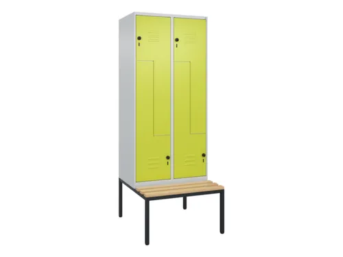 Z-garderobekast,HxBxD 2120x800x815mm,4vak,vak B 400mm,draaigrendel
