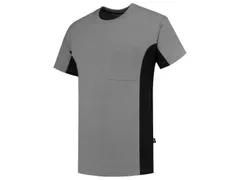 Tricorp 102002 T-shirt, grijs/zwart, maat L, per stuk