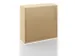 armoire à rideaux transversaux coloris du socle blanc finition Chêne