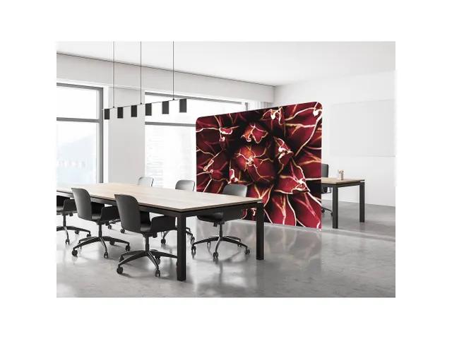 Scheidingswand Textiel 200x150cm Cactus Rood