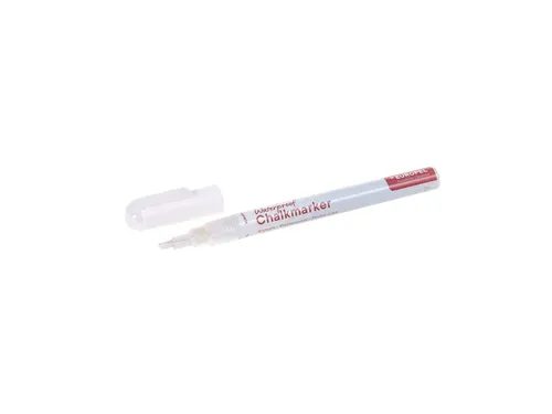 Krijtstift Europel watervast 1-3mm wit blister 1 stuk