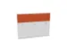 cache de banque d'accueil,p. table de bureau,Bl-blanc,BN3012-orange