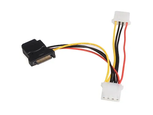 SATA naar LP4 Verloopkabel Voeding met 2 extra LP4