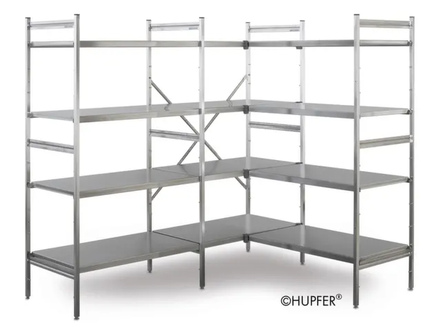 Rvs Inhaakstelling Aanbouwveld 1800x1475x500mm 4gladde Legborden