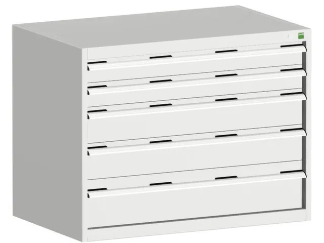 ladekast HxBxD 800x1050x750mm 5laden romp RAL7035 front RAL7035
