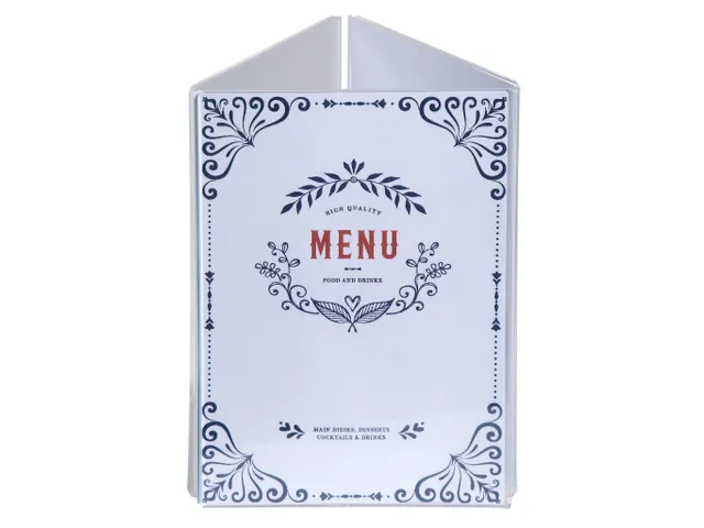 Driehoekige infostaander A5 verticaal