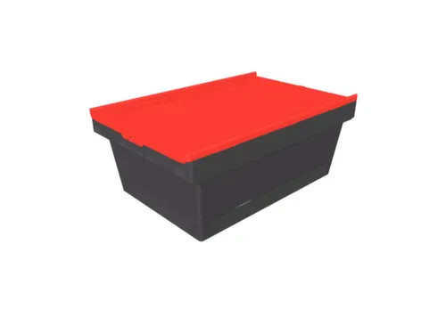 Herbruikbare containers HxLxB 240x610x400mm 38l PP-regeneraat rood