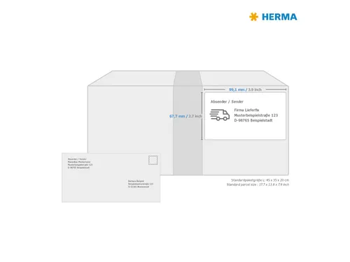 HERMA 4269 Premium Adresetiketten A4 99,1x67,7mm Wit 800 stuks