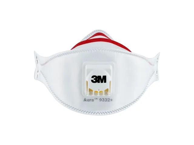 Stofmasker 3M Aura Comfort Cool Flow 9332 FFP3 2 stuks