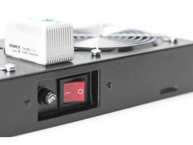 Dakventilatorunit voor 483 mm (19 inch) wandbehuizing Zwart