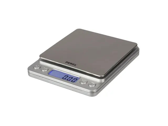 Digitale Precisieweegschaal tot 500 gram met LCD-scherm Grijs
