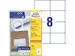 Étiquette Avery ILC 105x74mm blanches 100 flles, 8 et. par flle