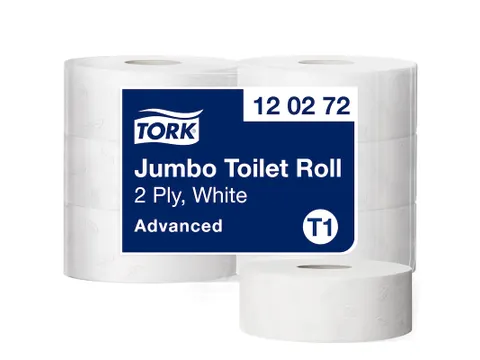 Toiletpapier Tork T1 Jumbo 2-laags Wit Advanced 120272