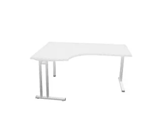 bureau in vrije vorm,HxBxD 740x1600x1200mm,vrije vorm,Bl-wit - 2