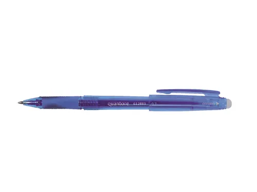 Gelschrijver Quantore erasable 0.7mm blauw