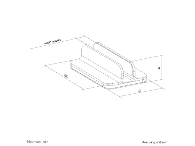 Neomounts NSLS300 Laptophouder - 11-17 inch - max 5 kg - universeel -