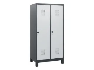 schoollocker,HxBxD 1630x800x500mm,2vak,vak B 400mm,draaigrendel,voeten - 2