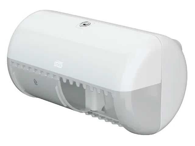 Tork 557000 T4 Toiletpapier Dispenser Elevation Twin Verticaal Wit