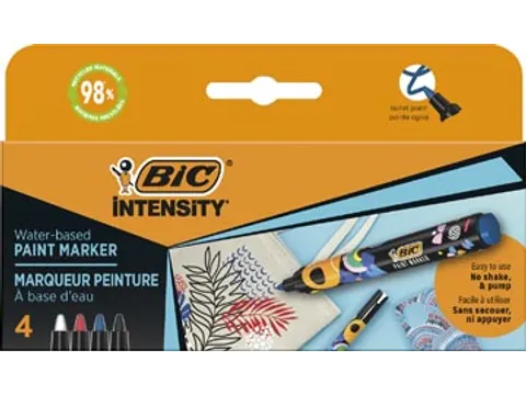 Intensity paintmarker klassieke kleuren 4 stuks