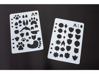 Sjablonen Kangaro 12 stuks 15x21cm assorti - 9