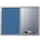 Combinatiebord 60x45cm Blauw