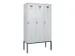 locker voor scheiding van kleding,HxBxD 2120x1200x500mm,3vak
