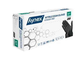 Handschoen Hynex Maat S nitril 100stuks zwart - 2