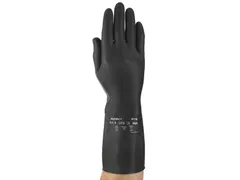 Ansell AlphaTec 87-118 natuurrubberen latex handschoen Zwart maat 10.5
