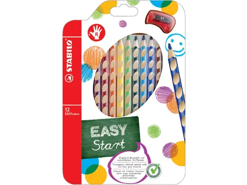 Kleurpotloden Stabilo Easycolor Rechtshandig 12stuks Assorti