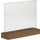 Kaarthouder Acryl Met Houten Voet A5 Horizontaal Premium