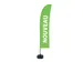 Beachflag 430cm complete set "NOUVEAU" Groen