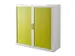 Roldeurkast HxBxD 1040x1100x415mm 2 Oh Romp Wit Front Groen