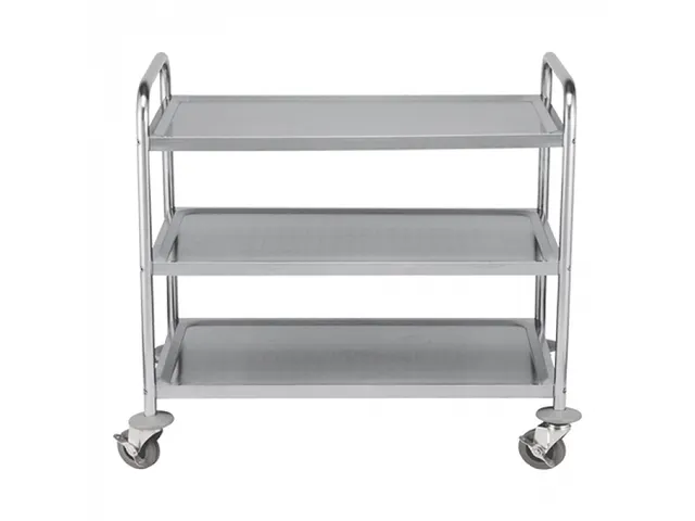 Serveerwagen RVS 3 etages 120kg 94x92.2x60.2cm