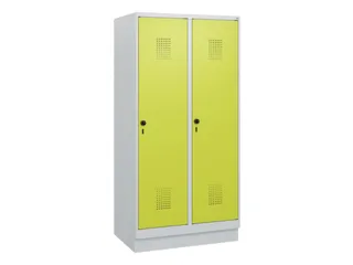 schoollocker,HxBxD 1630x800x500mm,2vak,vak B 400mm,draaigrendel,sokkel - 2