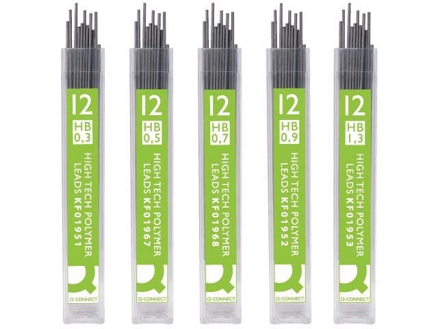 potloodstiften 0,5 mm HB etui van 12 stuks | PotlodenWinkel.nl