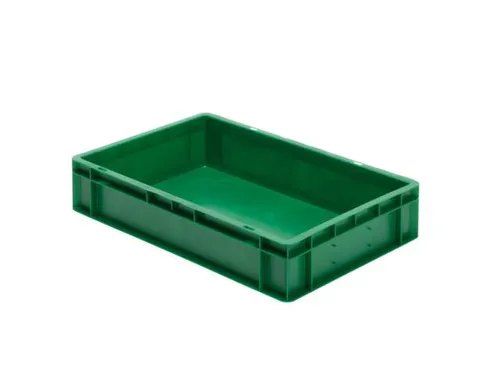 Euronorm-stapelbak 22l 120x600x400mm Wanden/bodem Gesloten Groen