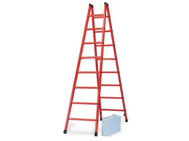 Ladder Met Sporten Bomen/sporten Glasvezel Boom L 2 44M 2X8Sporten