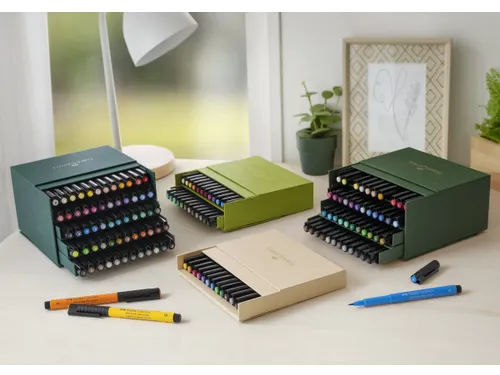Tekenstift Faber Castell Pitt Artist Pen Brush 48 delig studiobox