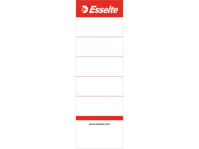 Rugetiket Esselte breed 50x158mm karton wit 100 stuks