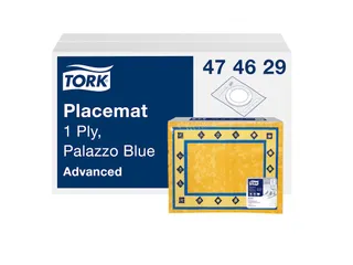 Tork 474629 Placemat Palazzo Blue Advanced 1-laags 42x30cm 2500st/doos - 1