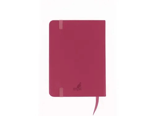 Schetsboek Kangaro A6 ruby PU HC 80 vel 140gr roomwit met elastiek en