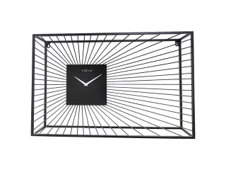 Wandklok Nextime 70x45x15 cm zwart metaal Vasco - 2
